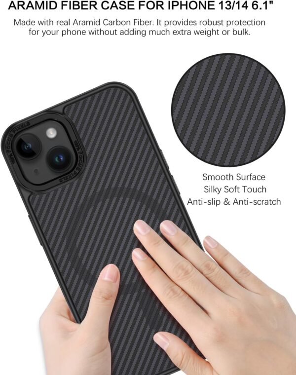 Carbon Fiber Shockproof Protective Case Cover for iPhone 15 and 16 - Image 5